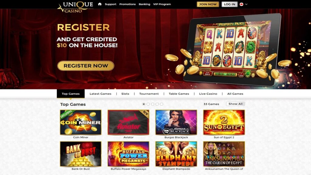 Unique Casino Full Review for European Players