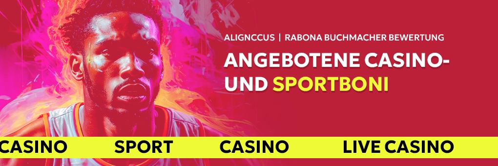 Angebotene Casino- und Sportboni