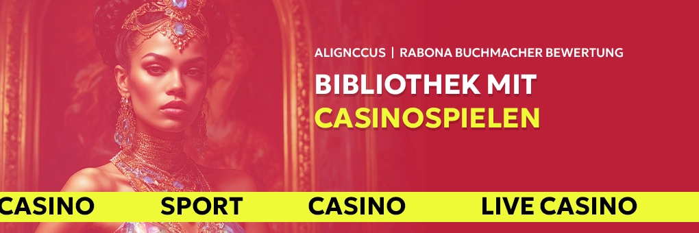 Bibliothek mit Casinospielen